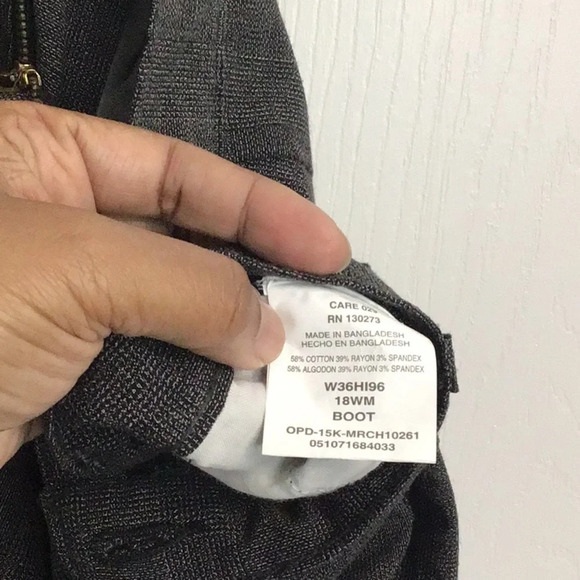 Riders by Lee women’s pants. Black and gray. Size 18w bootcut. - Picture 5 of 5